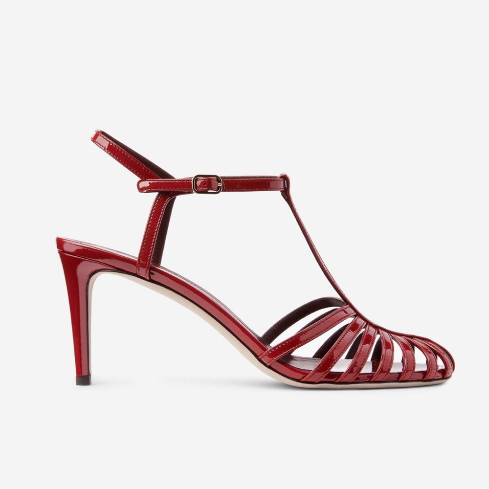 Tamara Mellon Studio 54 Heels, 75mm Red Patent 38.5 NEW